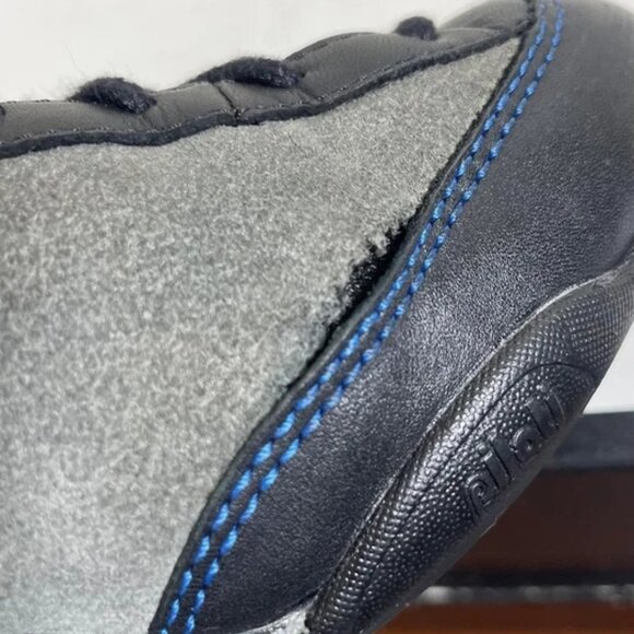 Piloti Thirty Two Driving Shoes Grey Black Suede Leather Sneakers Men's 8.5 US - Picture 8 of 13